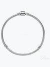 Moment Barrel Clasp Snake Chain Bracelet Silver - PANDORA - BALAAN 2