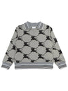 Kids collar long sleeved t shirt RCN3 EKD GRID 8069279 A1931 Adults can wear - BURBERRY - BALAAN 1