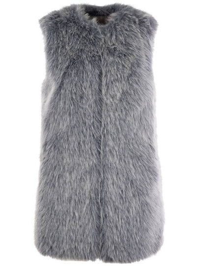 Faux Fur Vest Grey - HERNO - BALAAN 2