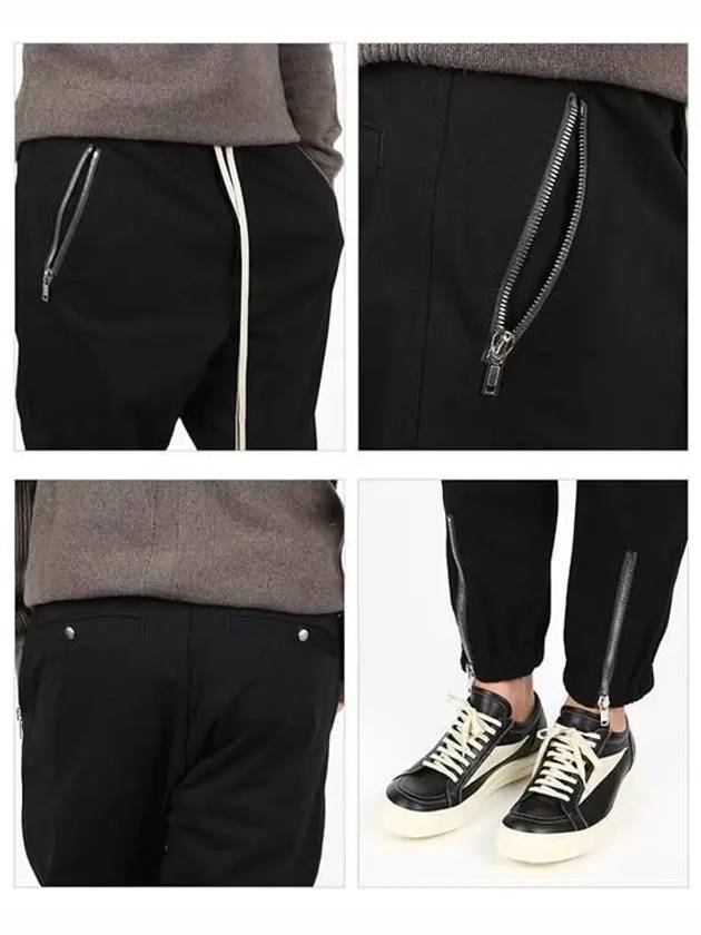 Tecuatl Cotton Track Pants Black - RICK OWENS - BALAAN 4