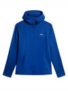 brushed hooded t-shirt aerial quarter hood GMJS10143 blue - J.LINDEBERG - BALAAN 3