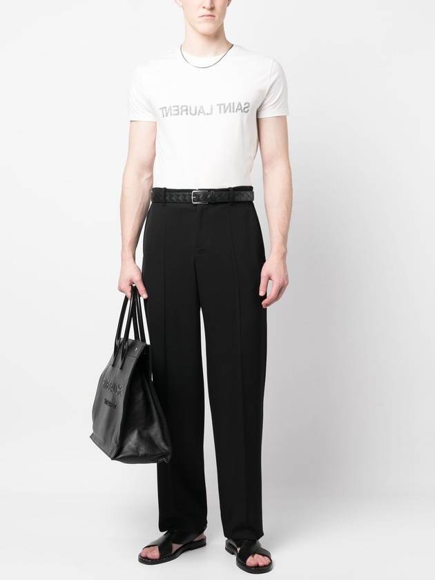 SAINT LAURENT T-SHIRT COL ROND (VOLUME TUBE) - SAINT LAURENT - BALAAN 2