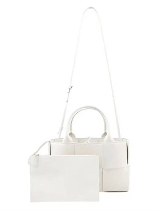 Arco Mini Tote Bag White - BOTTEGA VENETA - BALAAN 5