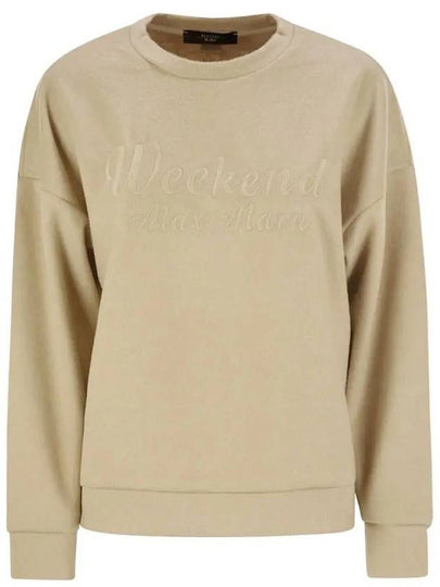 LAGHI embroidered logo sweatshirt beige 2425926032 002 - MAX MARA - BALAAN 2