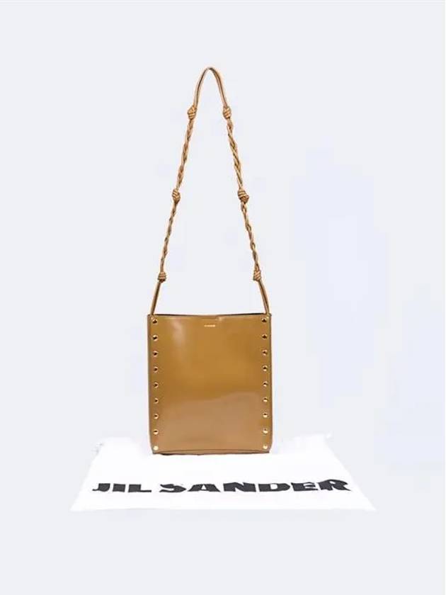 Tangle Rivet Leather Shoulder Bag Brown - JIL SANDER - BALAAN 5