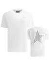 Glitter Star Logo Short Sleeve T-Shirt Silver White - GOLDEN GOOSE - BALAAN 3