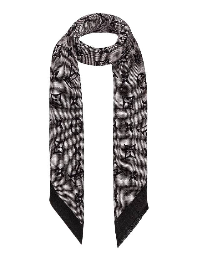 Neo Natte Monogram Scarf Black - LOUIS VUITTON - BALAAN 1