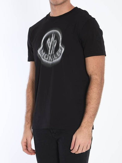 Blurred Logo T-Shirt - MONCLER - BALAAN 2