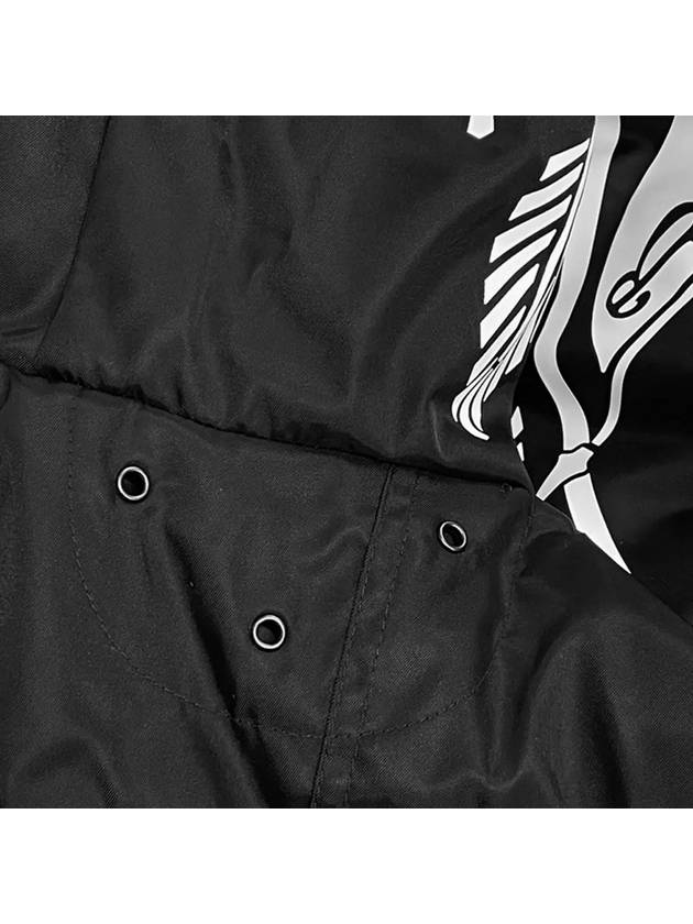 Stanford EKD Print Hooded Jacket Black - BURBERRY - BALAAN 5