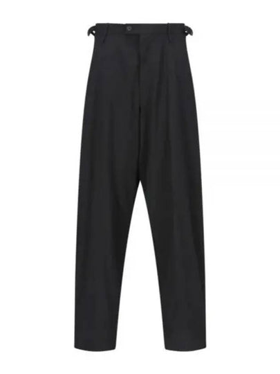 Waist Buckle Strap Straight Pants Black - BALENCIAGA - BALAAN 2