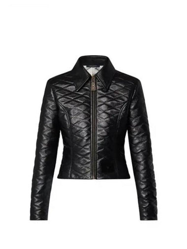 Cropped Maltage Leather Jacket 1AFFTY - LOUIS VUITTON - BALAAN 1