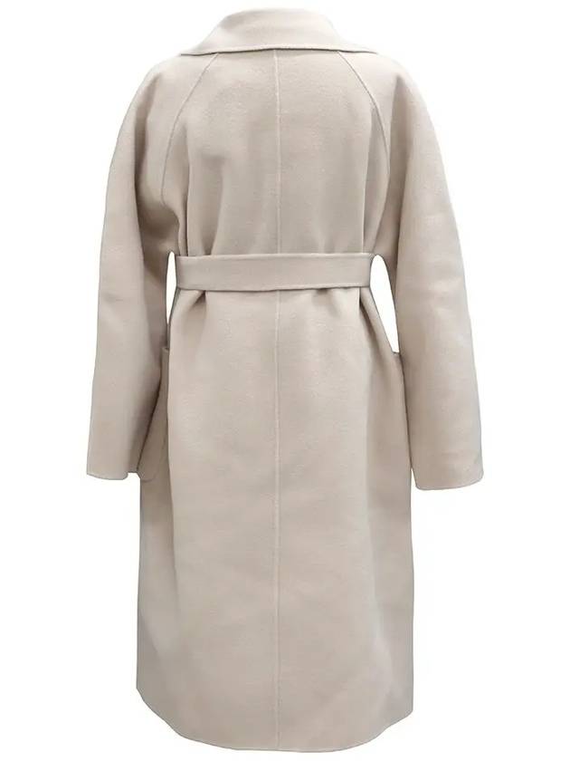 Weekend Robo Wrap Coat Wool Sand - MAX MARA - BALAAN 4