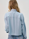 Blanche Rayon Crop Shirt_Blue - SORRY TOO MUCH LOVE - BALAAN 4