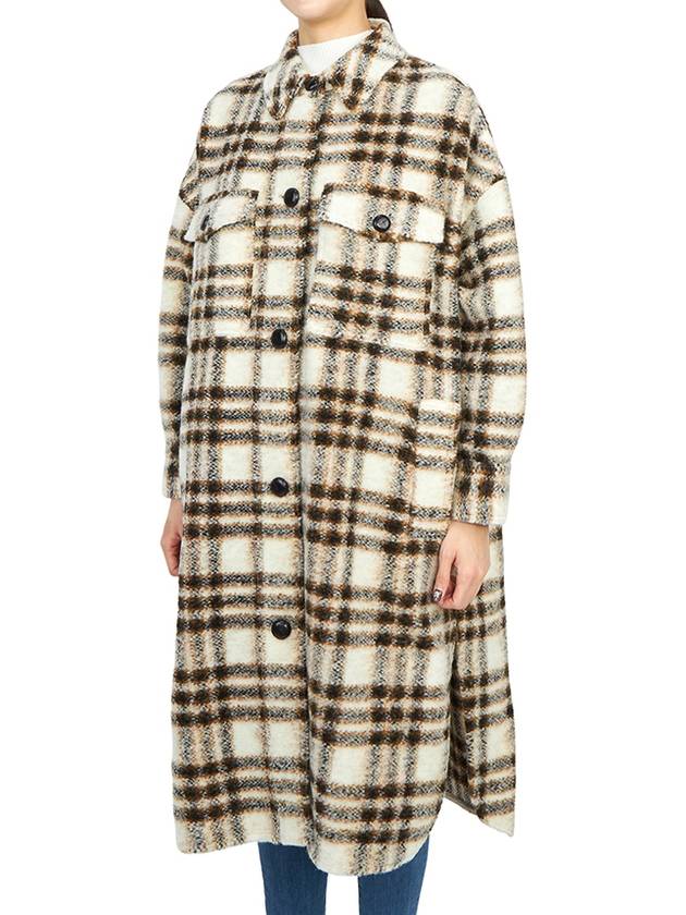 MA1298 22A012E 23EC Women s Wool Long Coat - ISABEL MARANT - BALAAN 5