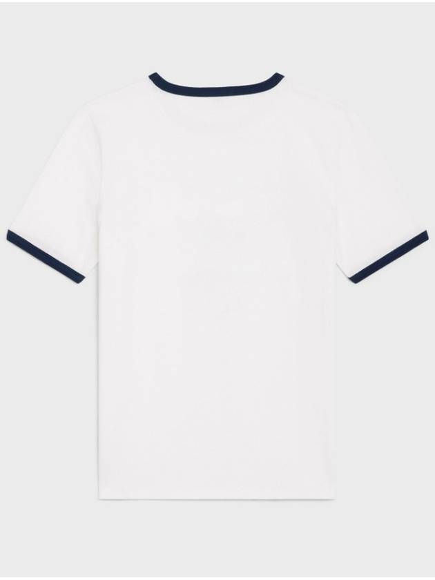 Paris T-Shirt in Cotton Jersey Black White - CELINE - BALAAN 9