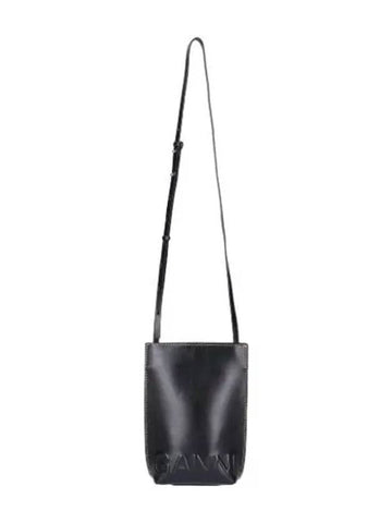 Small Banner Cross Bag Black - GANNI - BALAAN 1