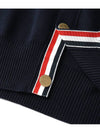 Milano Stitch 4 Bar Cardigan Navy - THOM BROWNE - BALAAN 12