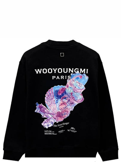 3D Coral Back Logo Sweatshirt Black - WOOYOUNGMI - BALAAN 2