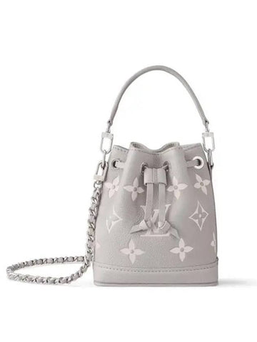 Nano Noe Monogram Bucket Bag Grey - LOUIS VUITTON - BALAAN 1