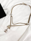 CC Logo Stars Star Heart Layered Necklace Crystal Gold Color ABA883 - CHANEL - BALAAN 5