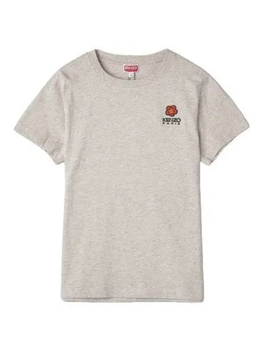 Logo short sleeve t shirt gray - KENZO - BALAAN 1