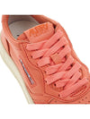 Women's Medalist Goatskin Low Top Sneakers Coral Pink - AUTRY - BALAAN 9