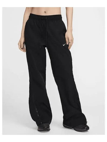 Sportswear Collection Mid-Rise Repel Zip Track Pants Black - NIKE - BALAAN 1