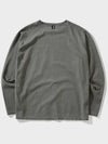 Luna Washed Flogo Long Sleeve T-Shirt Cement - FFEFF STUDIO - BALAAN 6