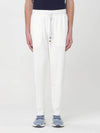Men's Techno Fleece Cotton Track Pants White - BRUNELLO CUCINELLI - BALAAN 2