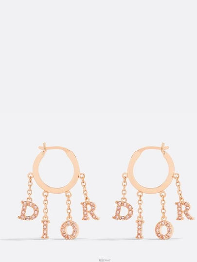 Revolution Earrings Gold Pink - DIOR - BALAAN 2