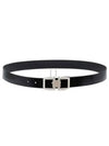 Reversible Gancini Leather Belt Black - SALVATORE FERRAGAMO - BALAAN 2