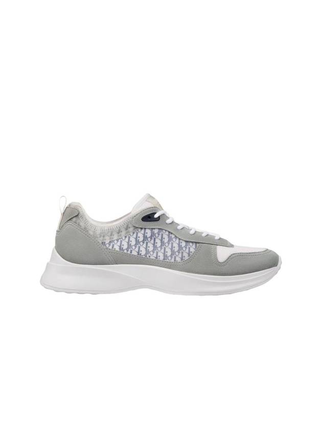 B25 Running Canvas Suede Sneakers Grey - DIOR - BALAAN 1