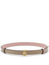 24 ss OAT Beige DUSKY Pink Leather Belt 8066050A1435 B0481005203 - BURBERRY - BALAAN 1