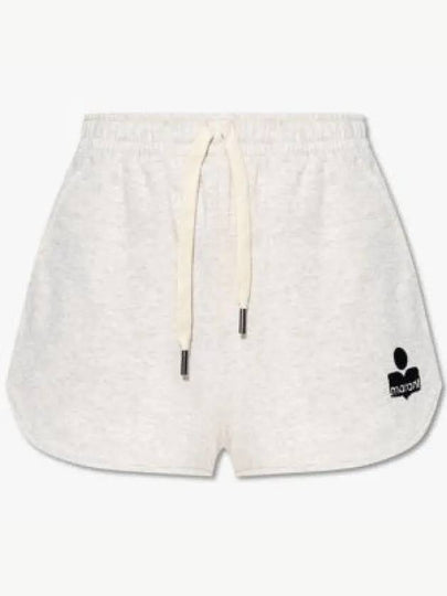 Mifa Logo Banding Shorts Beige - ISABEL MARANT - BALAAN 2