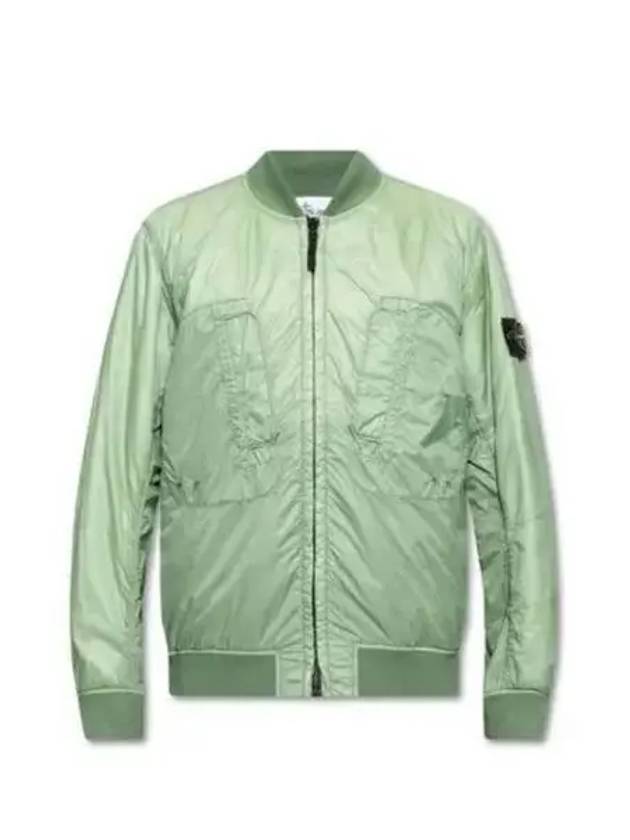 Micro Yarn Badge Packable Primaloft Bomber Jacket Green - STONE ISLAND - BALAAN 2