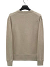 Face Patch Crew Neck Sweatshirt Oatmeal Melange - ACNE STUDIOS - BALAAN 3