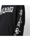 Women's Silver Logo Hoodie UE52TR470S BLACK SILVER - VETEMENTS - BALAAN 3