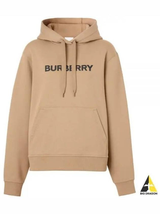 Logo Print Hoodie Brown - BURBERRY - BALAAN 2