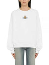 ORB Logo Crewneck Sweatshirt White - VIVIENNE WESTWOOD - BALAAN 2