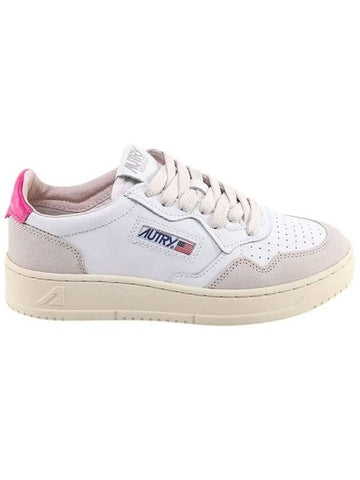 Medalist Suede Pink Tab Low Top Sneakers White - AUTRY - BALAAN 1