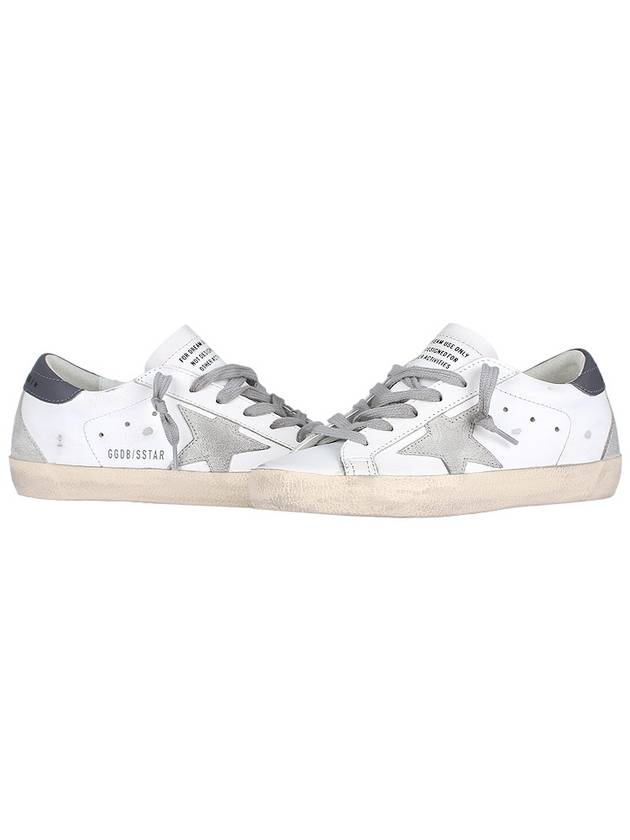 Superstar Leather Low Top Sneakers Grey White - GOLDEN GOOSE - BALAAN 3