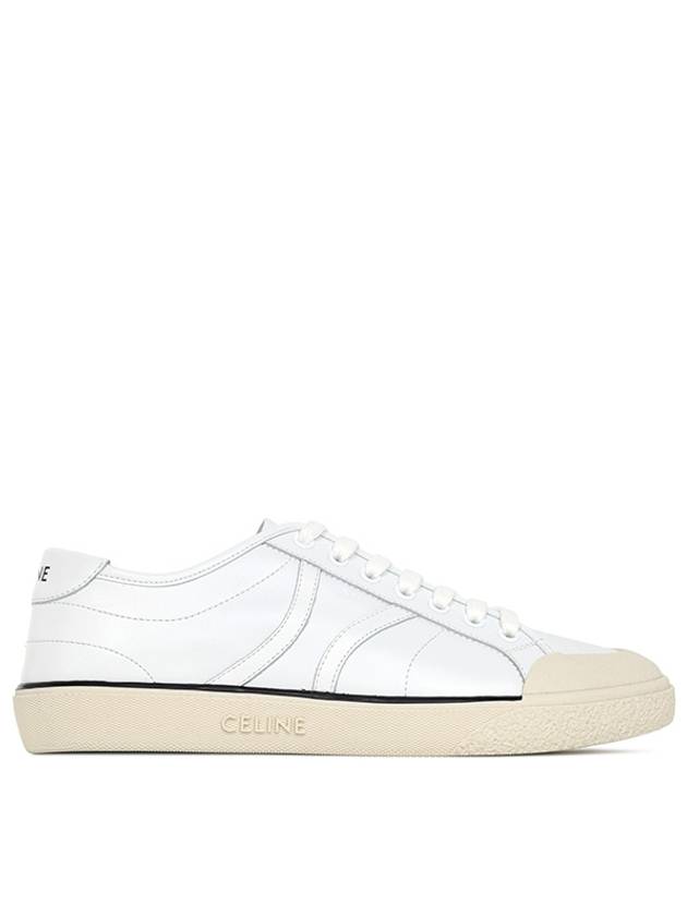 AS 01 Lace-Up Alan Calfskin Low-Top Sneakers Optic White - CELINE - BALAAN 2