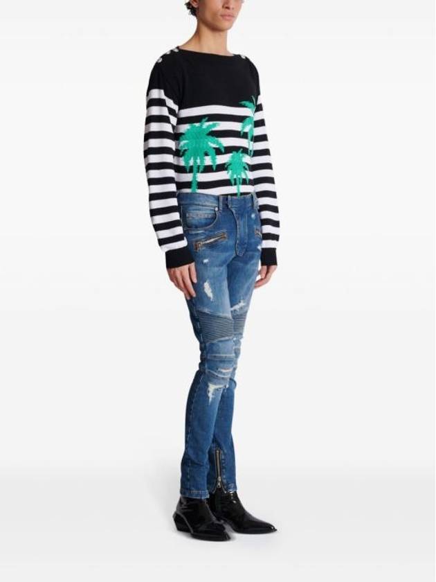 Denim Pants DH1MG009DE57 6KD Free - BALMAIN - BALAAN 3