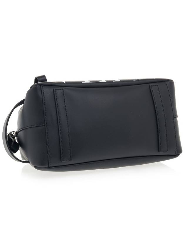 VLTN Logo Print Pouch Bag Black - VALENTINO - BALAAN 6