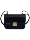 Logo Metal Buckle Shoulder Bag Black - MIU MIU - BALAAN 2