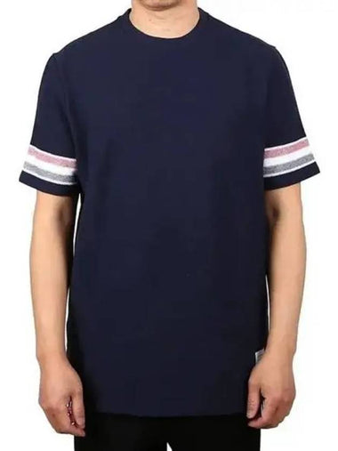 Striped short sleeves 271122 - THOM BROWNE - BALAAN 1