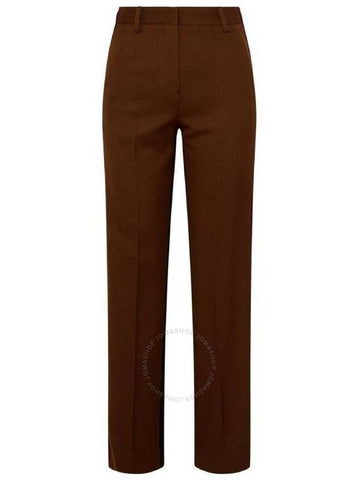 Burberry Dark Birch Brown Lottie Trousers, Brand Size 2 (US Size 0) - BURBERRY - BALAAN 1