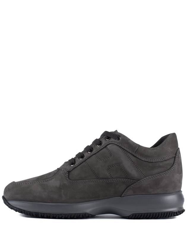 interactive suede low-top sneakers gray - HOGAN - BALAAN 3