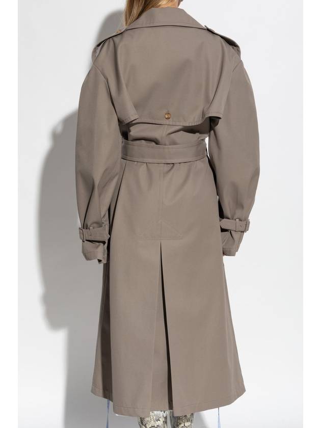 Moschino Trench Coat With Pockets, Women's, Beige - MOSCHINO - BALAAN 4