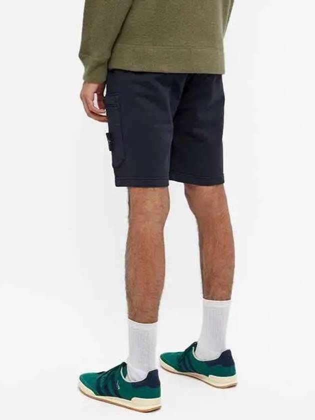 Men's Wappen Patch Bermuda Shorts Navy - STONE ISLAND - BALAAN 5